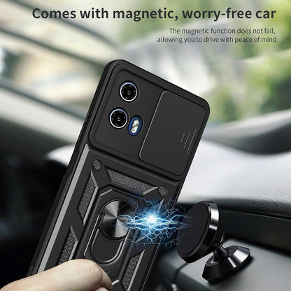 Etui til Motorola Moto G67 Power / G57 Power, Techsuit, CamShield, Sort