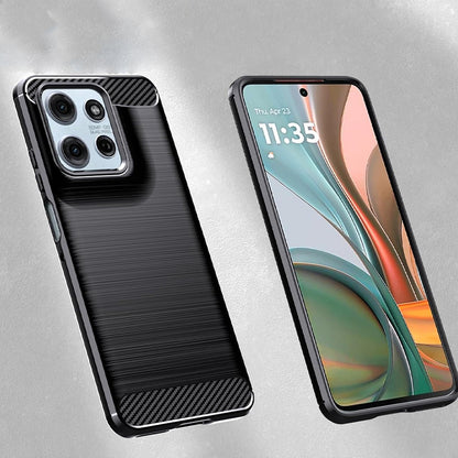 Etui til Motorola Moto G67 Power / G57 Power, Techsuit, Carbon, Sort