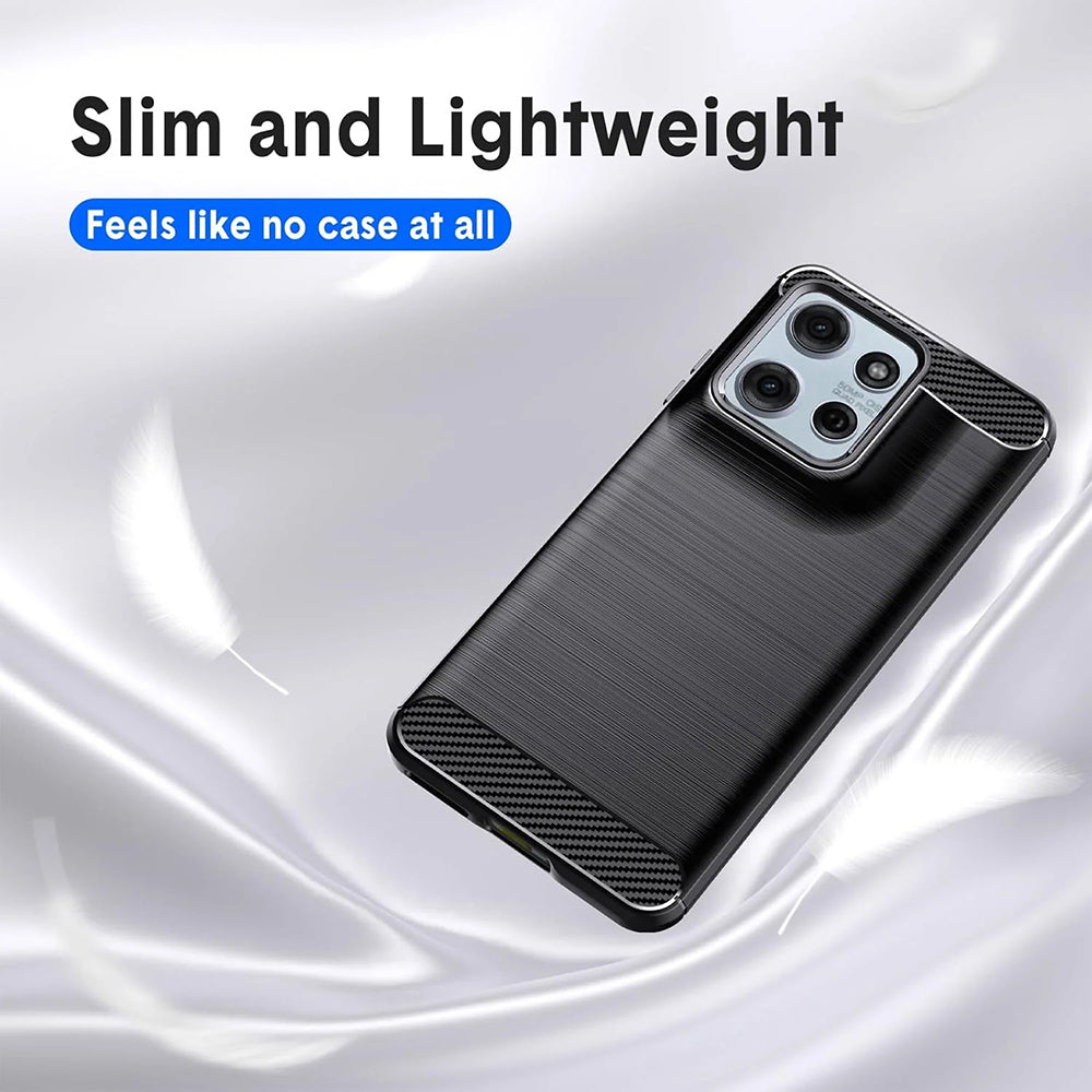 Etui til Motorola Moto G67 Power / G57 Power, Techsuit, Carbon, Sort