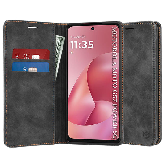 Etui til Motorola Moto G67 Power / G57 Power, Techsuit, Confy, Sort