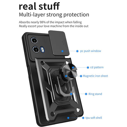 Case for Motorola Moto G71 5G, Techsuit, CamShield, Black