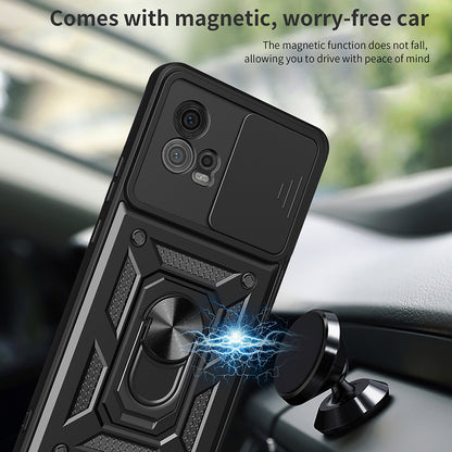 Cover til Motorola Moto G72, Techsuit, CamShield, Sort