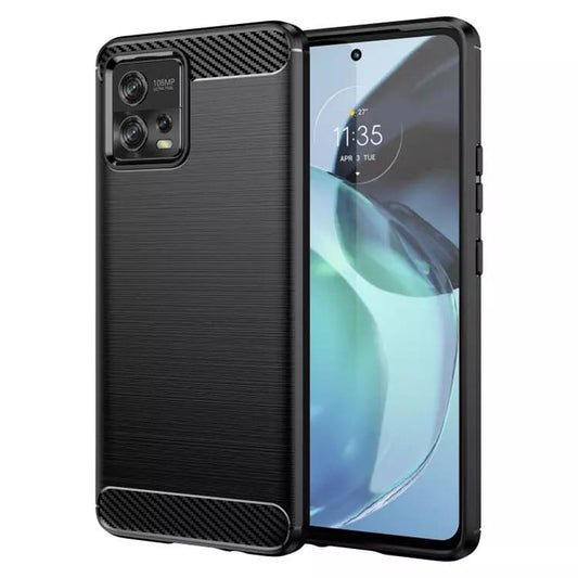 Cover til Motorola Moto G72, Techsuit, Carbon, Sort