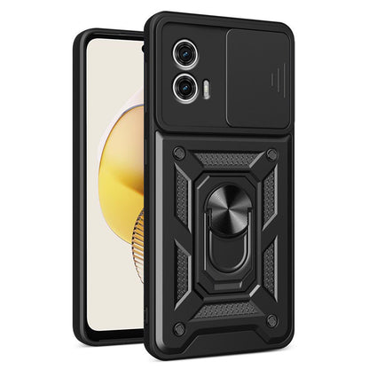 Cover til Motorola Moto G73, Techsuit, CamShield, Sort