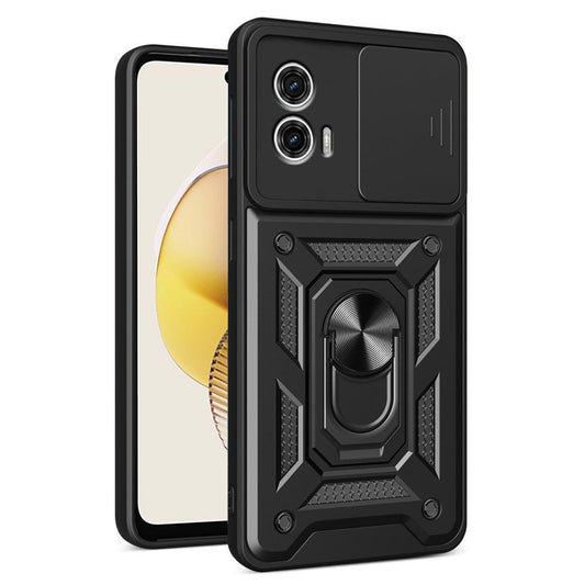 Cover til Motorola Moto G73, Techsuit, CamShield, Sort
