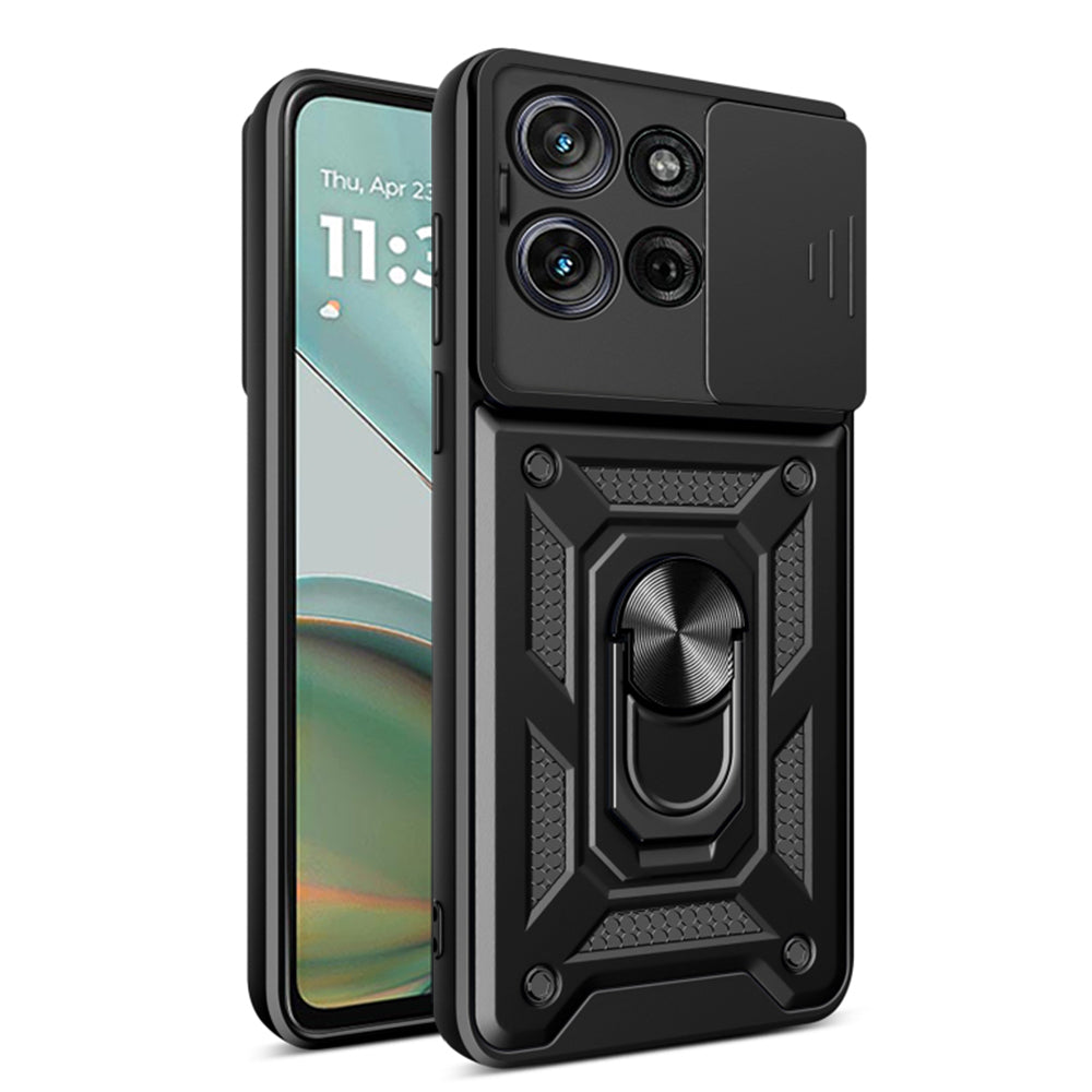 Cover til Motorola Moto G75, Techsuit, CamShield, Sort