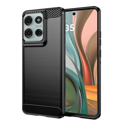 Cover til Motorola Moto G75, Techsuit, Carbon, Sort
