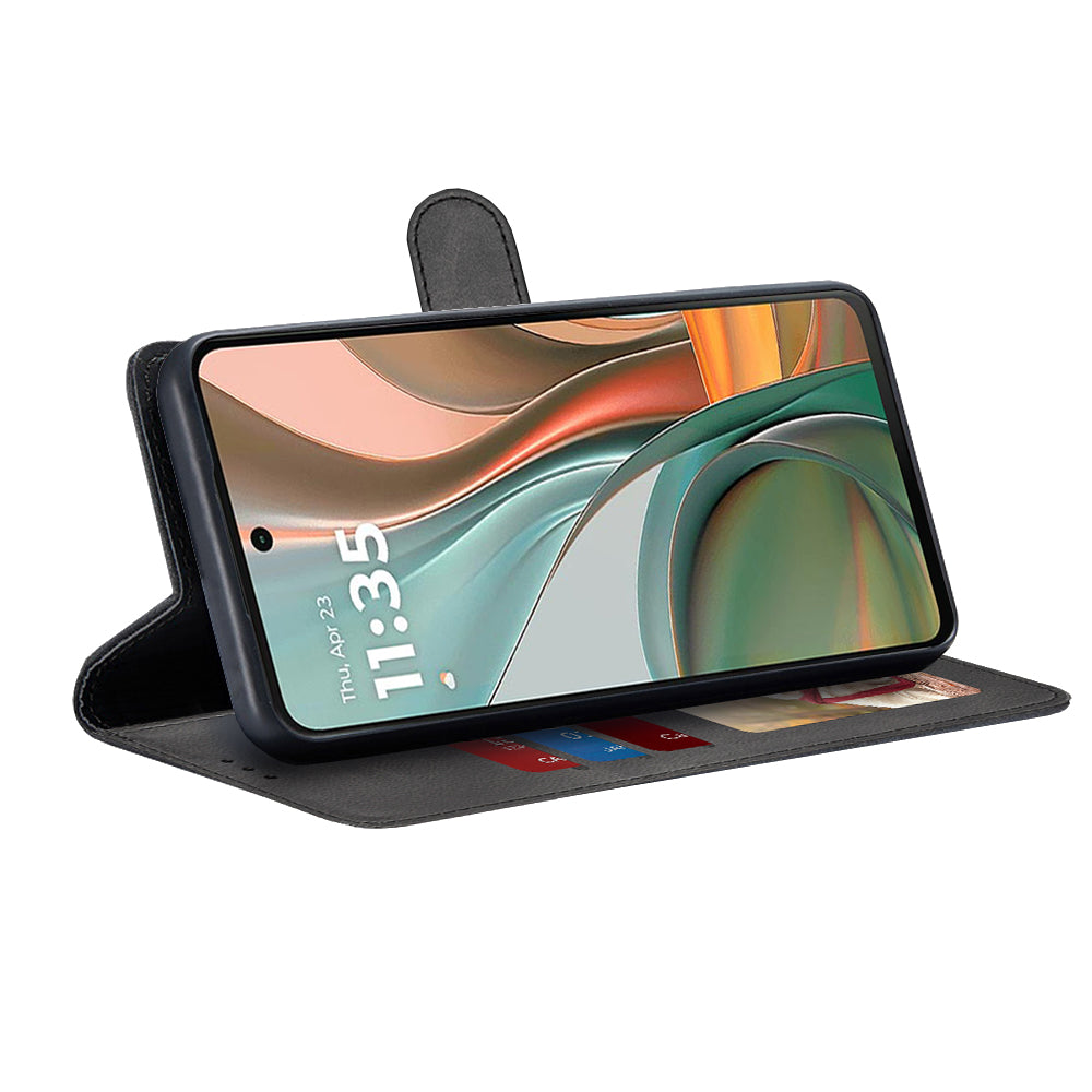 Cover til Motorola Moto G75, Techsuit, Diary Book, Sort