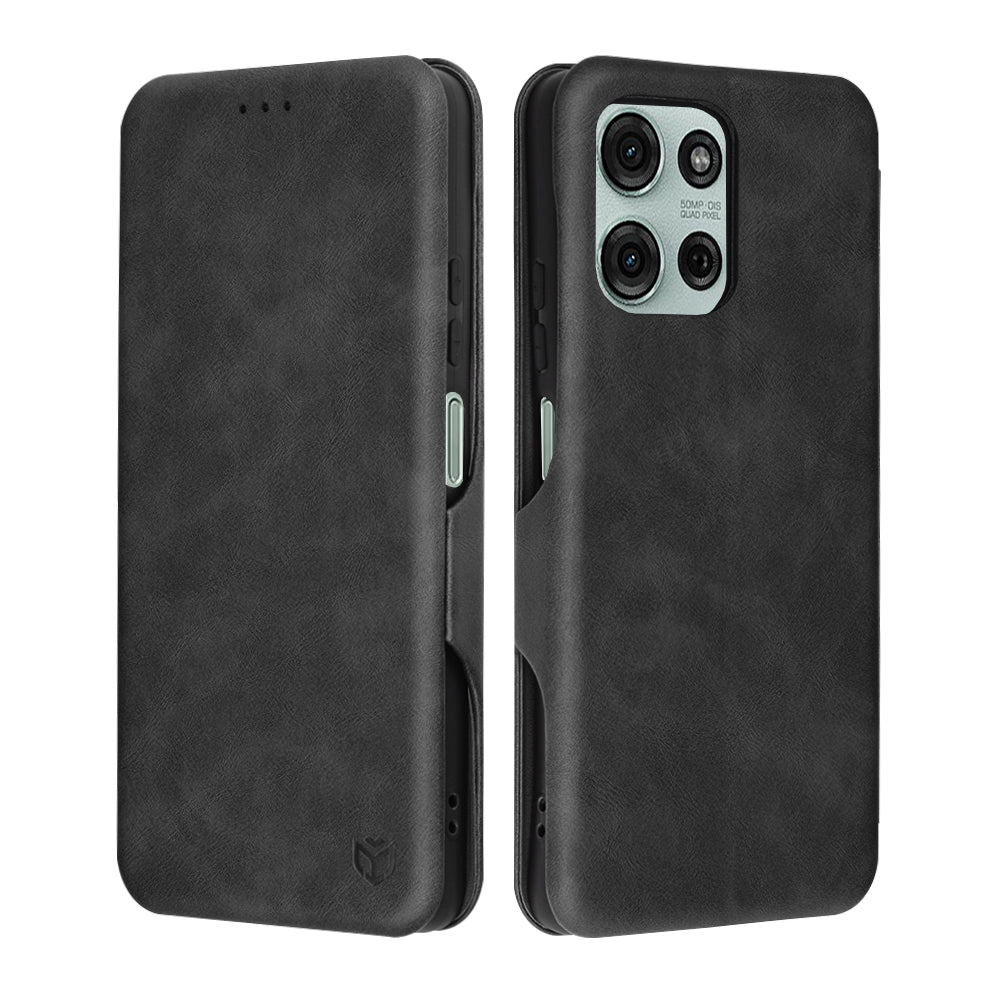 Cover til Motorola Moto G75, Techsuit, Safe Wallet Plus, Sort