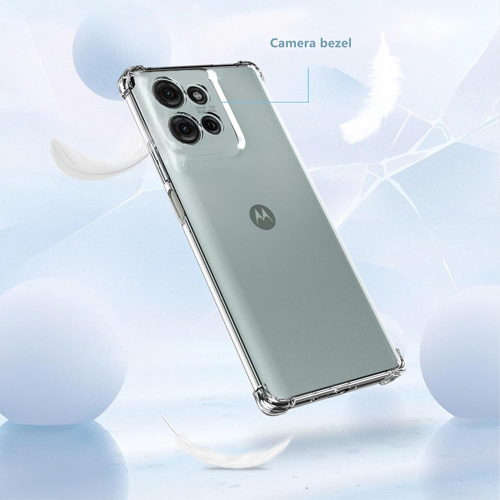 Case for Motorola Moto G75, Techsuit, Shockproof Clear, Transparent
