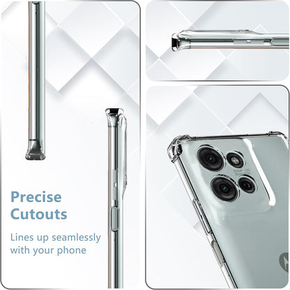 Case for Motorola Moto G75, Techsuit, Shockproof Clear, Transparent