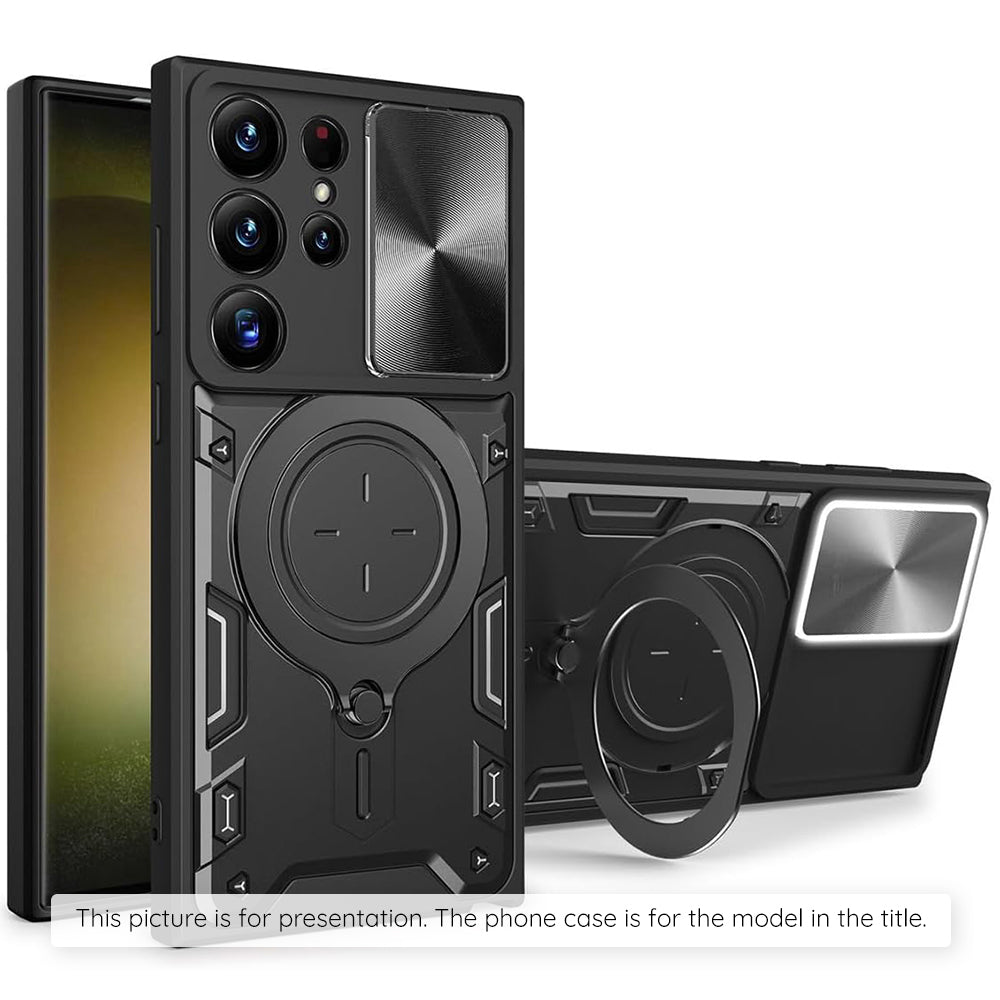 Etui til Motorola Moto G77 / G67, Techsuit, CamGuard Pro, Sort