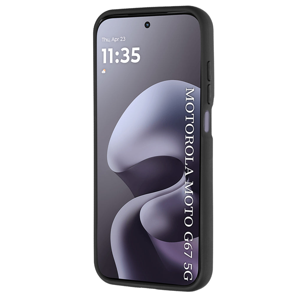Cover til Motorola Moto G77 / G67, Techsuit, Glinth, Sort