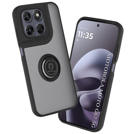 Cover til Motorola Moto G77 / G67, Techsuit, Glinth, Sort