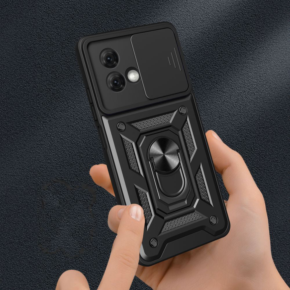 Cover til Motorola Moto G84, Techsuit, CamShield, Sort