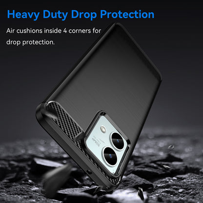 Cover til Motorola Moto G84, Techsuit, Carbon, Sort