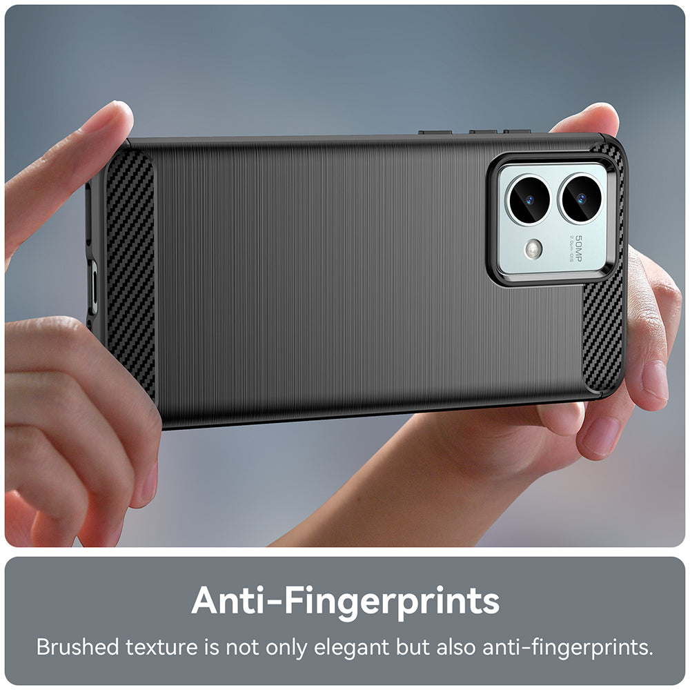 Cover til Motorola Moto G84, Techsuit, Carbon, Sort