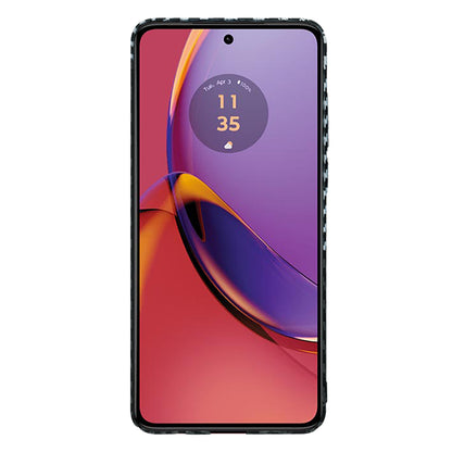 Cover til Motorola Moto G84, Techsuit, Carbonite FiberShell, Sort Grå