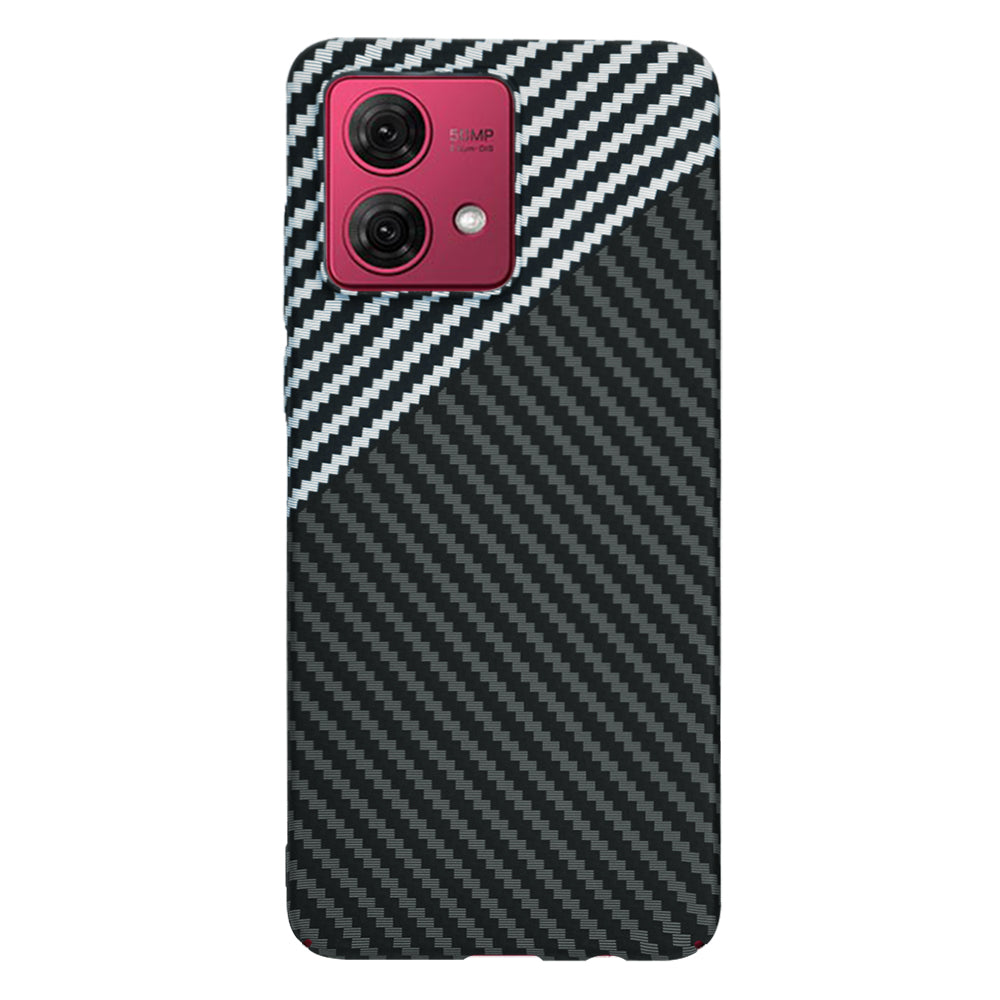 Cover til Motorola Moto G84, Techsuit, Carbonite FiberShell, Sort Grå
