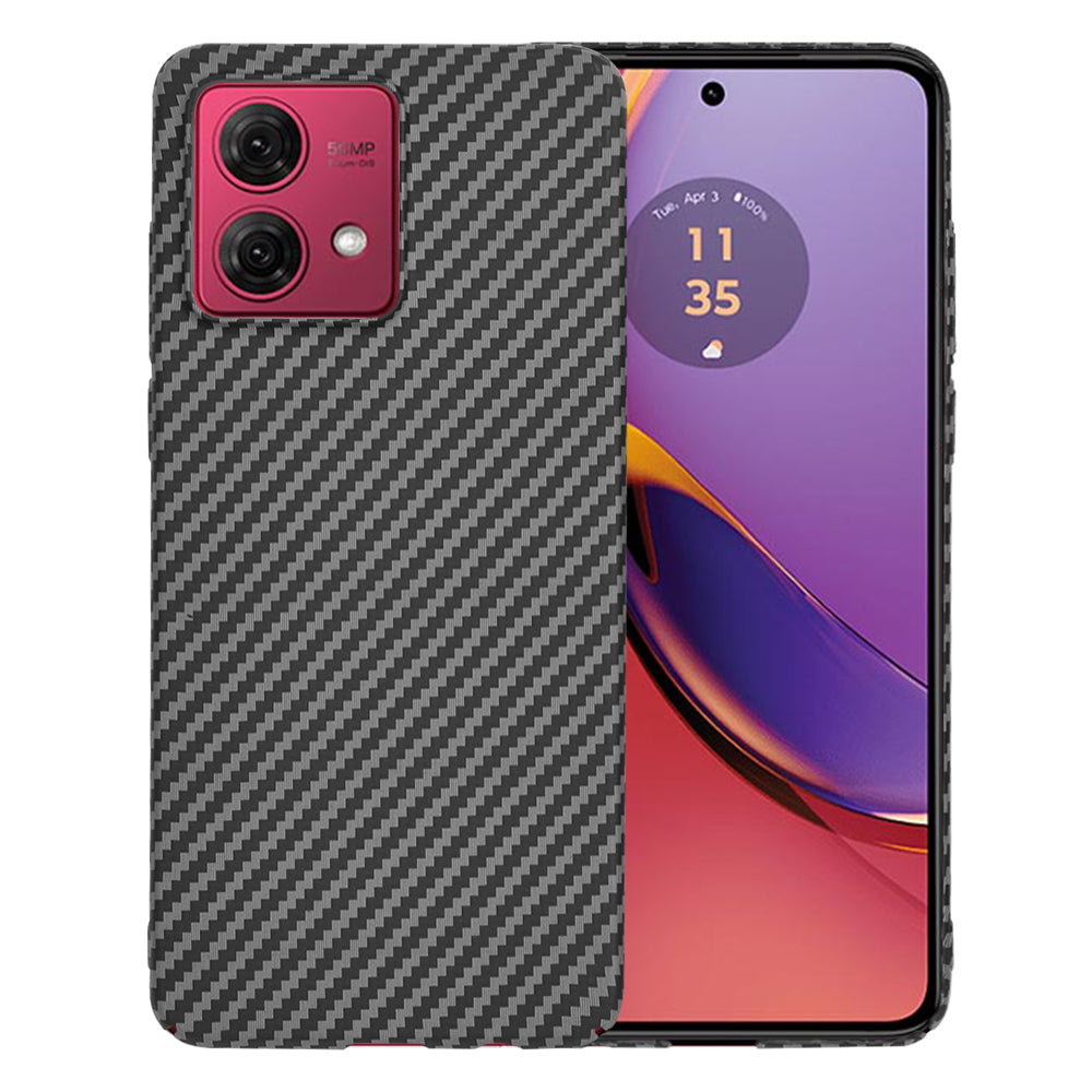 Cover til Motorola Moto G84, Techsuit, Carbonite FiberShell, Sort