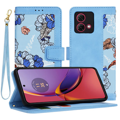 Cover til Motorola Moto G84, Techsuit, FlipCraft, Blå