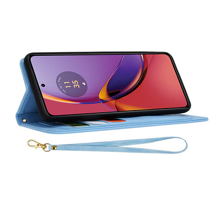 Cover til Motorola Moto G84, Techsuit, FlipCraft, Blå