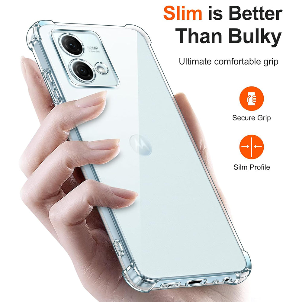 Cover til Motorola Moto G84, Techsuit, Stødabsorberende Klar, Transparent