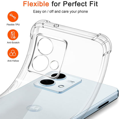 Cover til Motorola Moto G84, Techsuit, Stødabsorberende Klar, Transparent