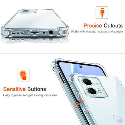 Cover til Motorola Moto G84, Techsuit, Stødabsorberende Klar, Transparent