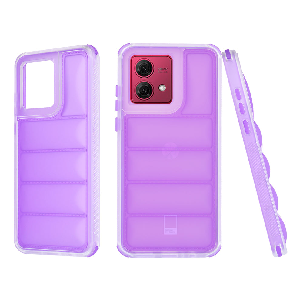 Cover til Motorola Moto G84, Techsuit, Wave Shield, Lilla