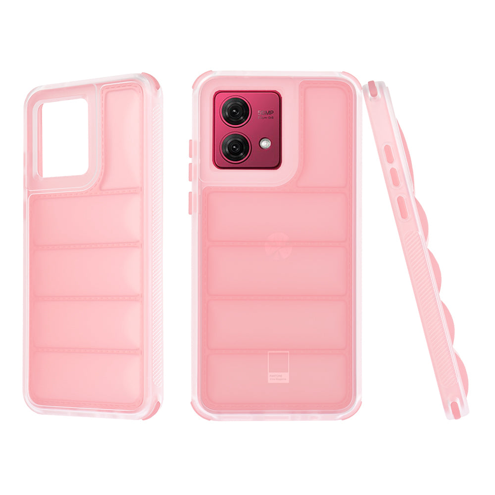 Cover til Motorola Moto G84, Techsuit, Wave Shield, Pink