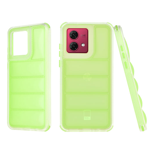Cover til Motorola Moto G84, Techsuit, Wave Shield, Grøn