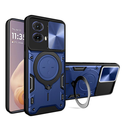 Cover til Motorola Moto G85, Techsuit, CamGuard Pro, Blå