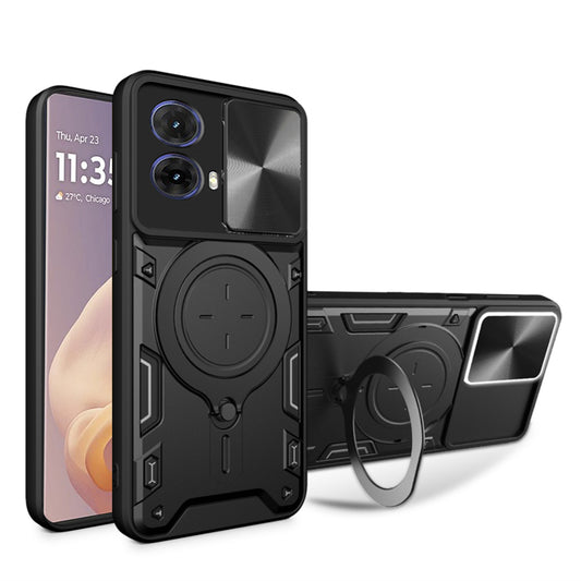 Cover til Motorola Moto G85, Techsuit, CamGuard Pro, Sort