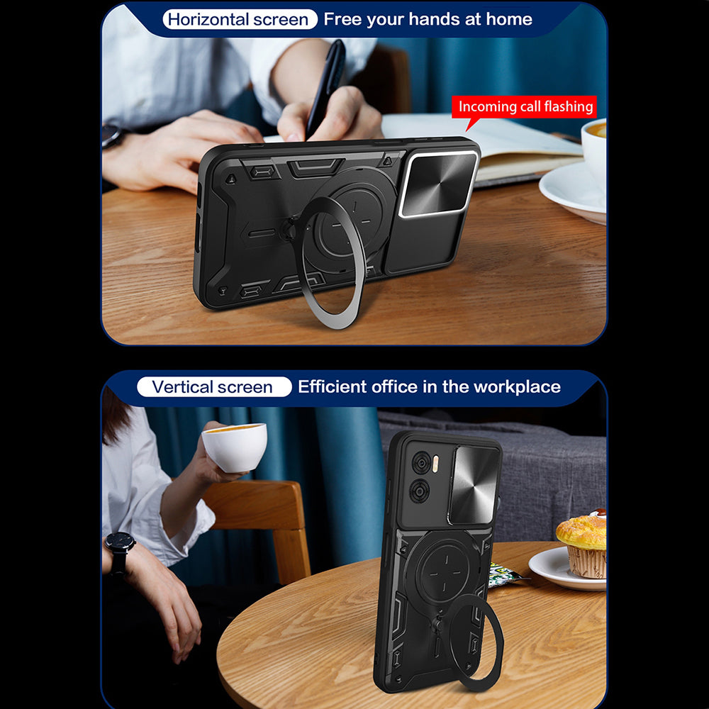 Cover til Motorola Moto G85, Techsuit, CamGuard Pro, Sort