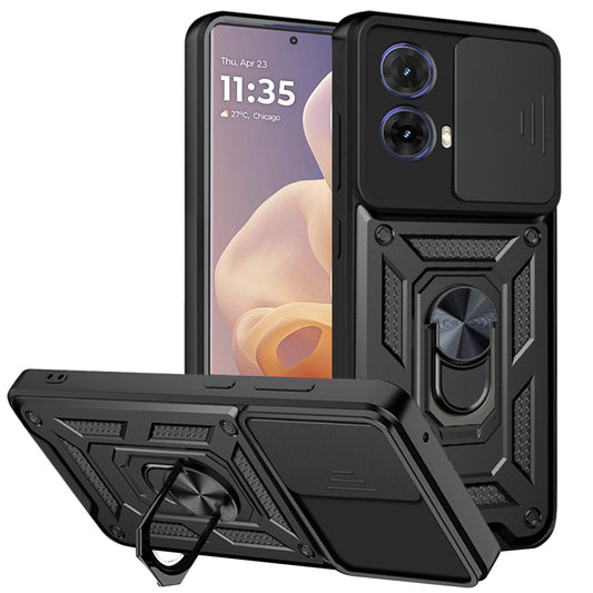 Cover til Motorola Moto G85, Techsuit, CamShield, Sort
