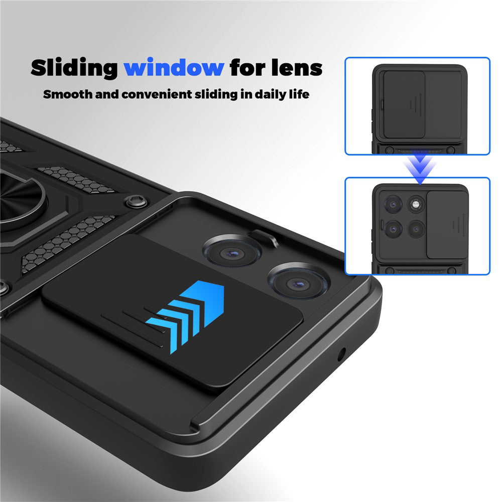 Cover til Motorola Moto G86 Power, Techsuit, CamShield, Sort