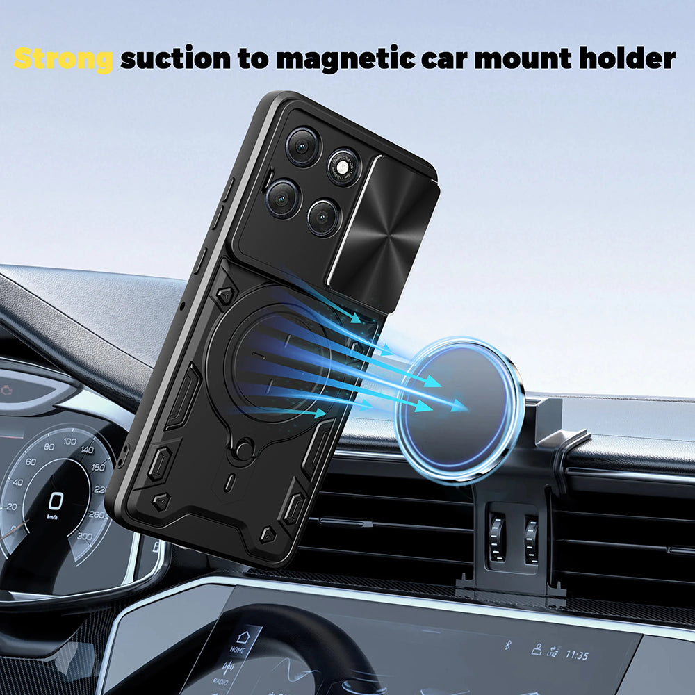 Etui til Motorola Moto G86, Techsuit, CamGuard Pro, Blå