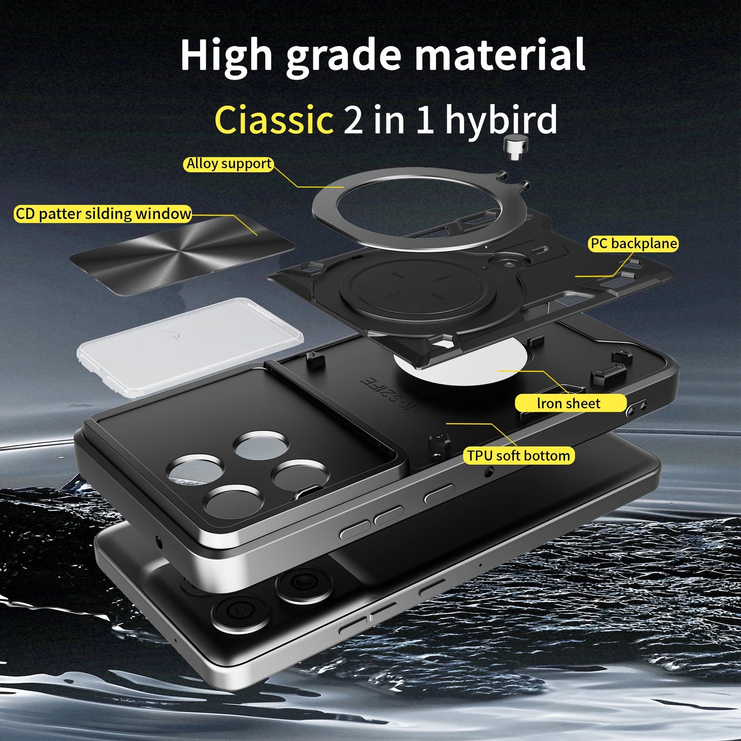 Etui til Motorola Moto G86, Techsuit, CamGuard Pro, Blå