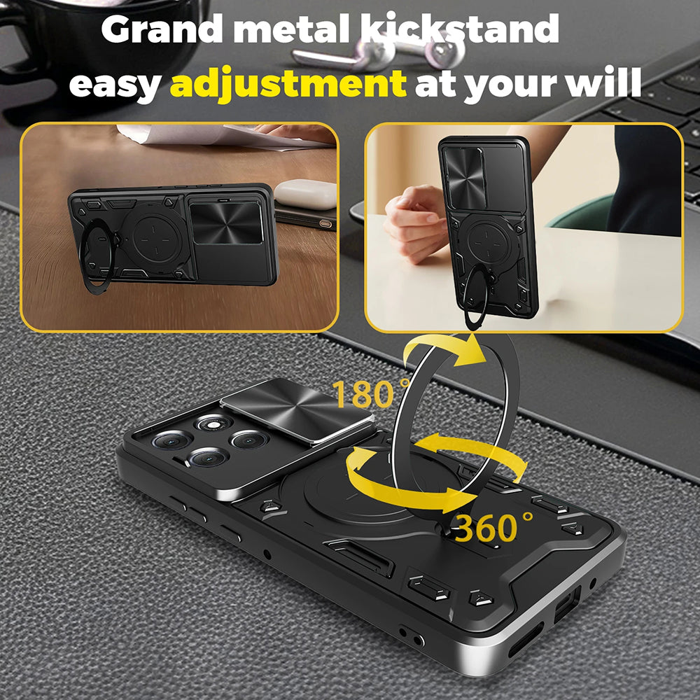 Etui til Motorola Moto G86, Techsuit, CamGuard Pro, Blå