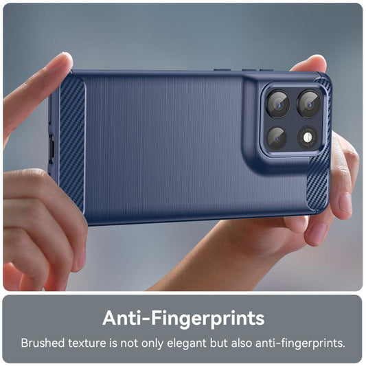 Cover til Motorola Moto G86, Techsuit, Carbon, Blå