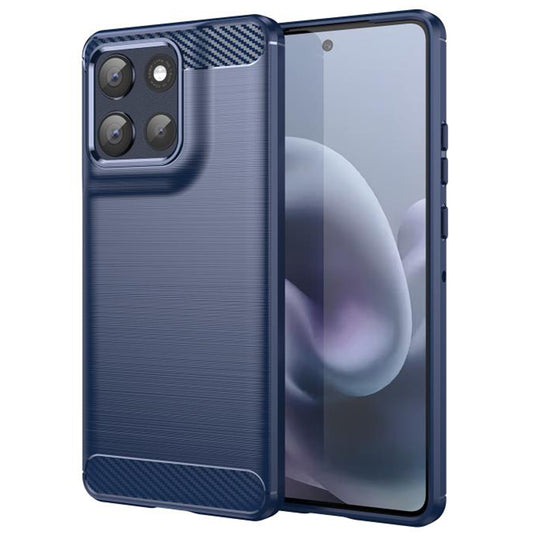 Cover til Motorola Moto G86, Techsuit, Carbon, Blå