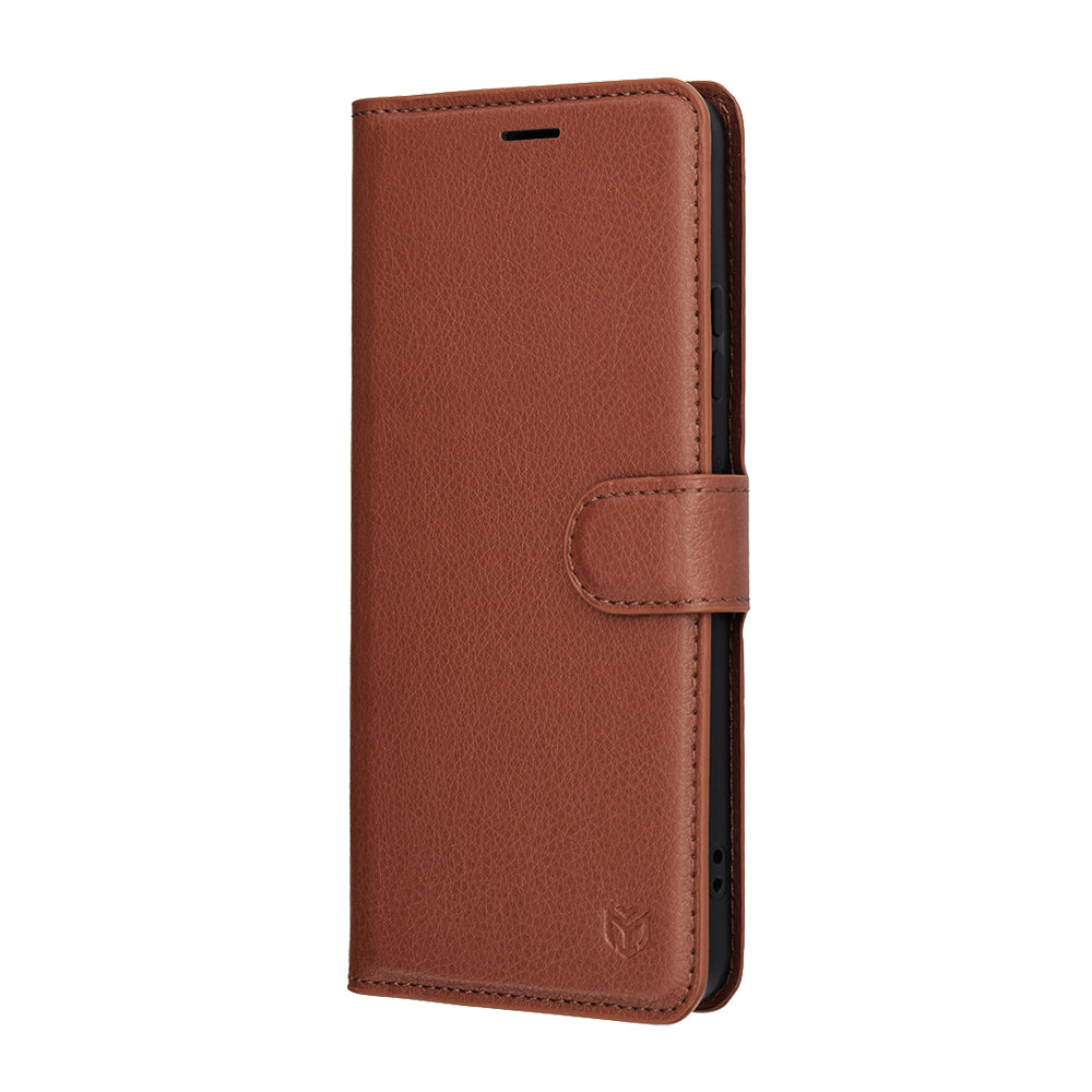 Etui til Motorola Moto G86, Techsuit, Leather Folio, Brun