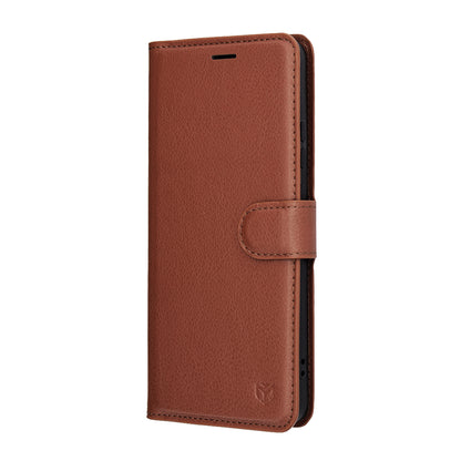 Etui til Motorola Moto G86, Techsuit, Leather Folio, Brun