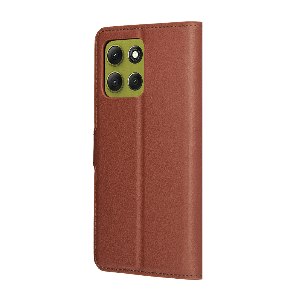 Etui til Motorola Moto G86, Techsuit, Leather Folio, Brun