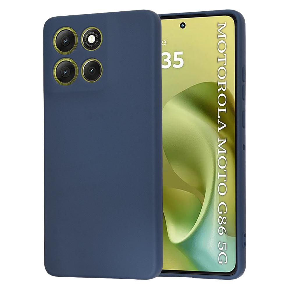 Cover til Motorola Moto G86, Techsuit, SoftFlex, Mørkeblå