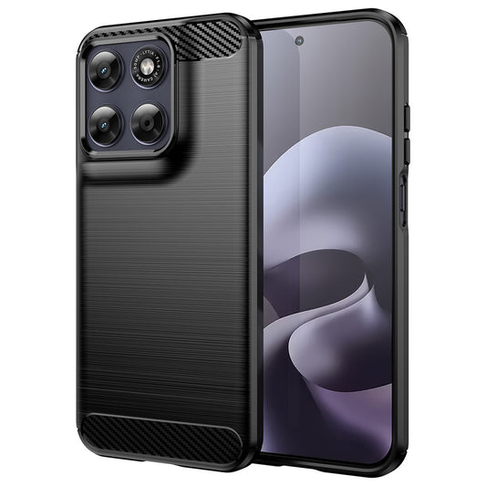 Cover til Motorola Moto G87, Techsuit, Carbon, Sort