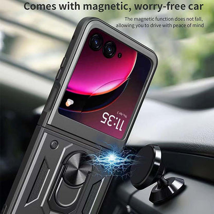 Etui til Motorola Razr 50 Ultra, Techsuit, CamShield, Blå