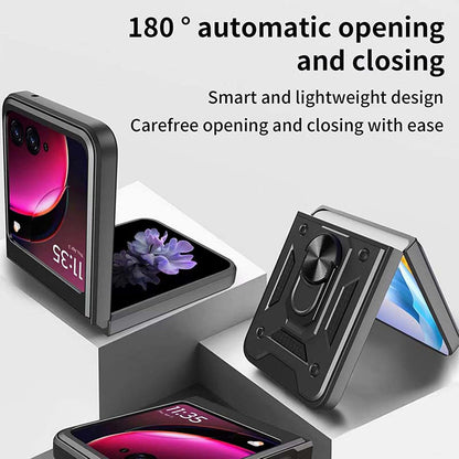 Etui til Motorola Razr 50 Ultra, Techsuit, CamShield, Blå