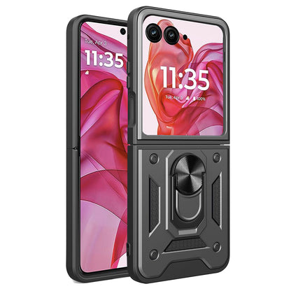 Cover til Motorola Razr 50 Ultra, Techsuit, CamShield, Sort